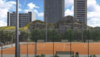 LEADRAY has a lighting planning capability. For example: basketball court